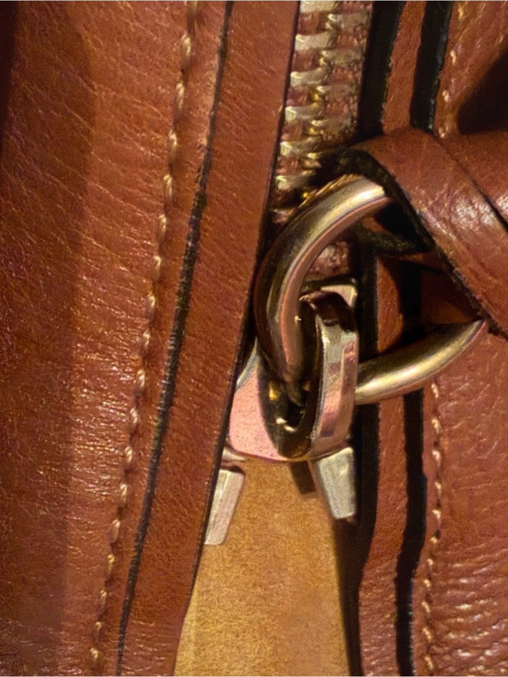 Chloe Milo Tan Leather Tote Bag! EUC with COA! - Picture 8 of 10